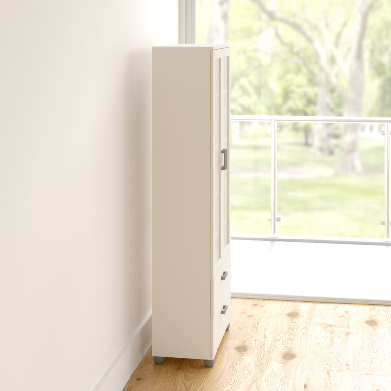 Nikhil 70 in. 2 Door China Cabinet with 2 Drawers
